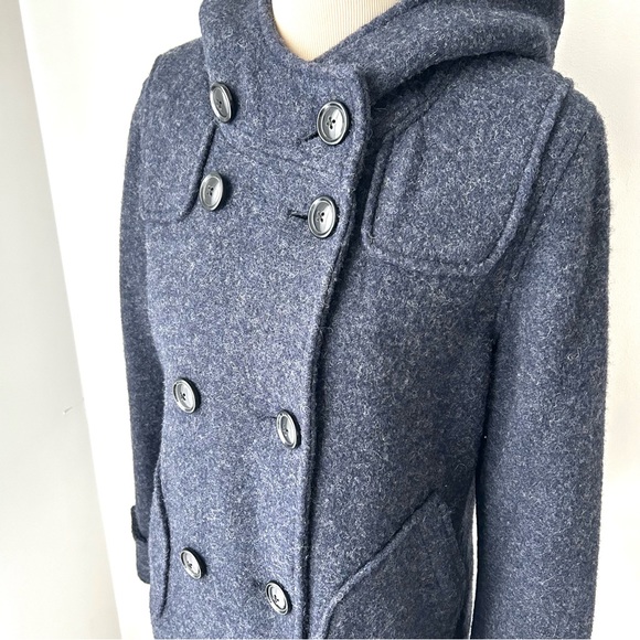 American Eagle Outfitters Jackets & Blazers - 🌷American Eagle Women’s Blue Peacoat. Double Breasted/Hooded. Size: M.
